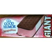 Good Humor Single Serve Novelty Giant Ice Cream Sandwich Neapolitan