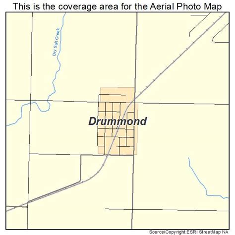 Aerial Photography Map Of Drummond Ok Oklahoma