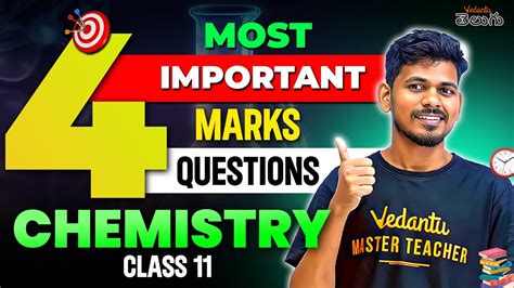 Chemistry Ipe Marathon All Most Imp 4 Marks Questions From Class 11 Ipe Youtube