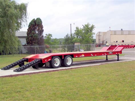 35 Ton Fg35l Rs Fixed Gooseneck Trailer Rear Loading Fixed Gooseneck