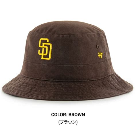 47 フォーティーセブン ハット PADRES 47 BUCKET HAT CAP バケットハット キャップ 帽子 パドレス ブラウン