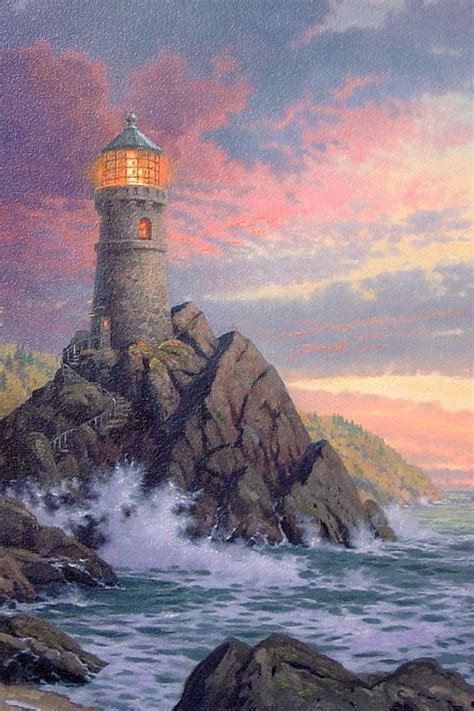 Thomas Kinkade Village Lighthouse