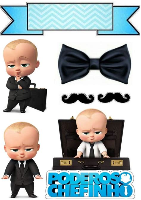 An Image Of A Baby In A Suit And Bow Tie With Other Items Around Him