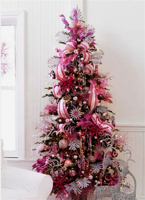 15 Cute And Beautiful Pink Christmas Tree Decorating Ideas Homemydesign