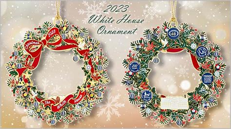 Official 2023 White House Christmas Ornament and Commemorative Ornament ...