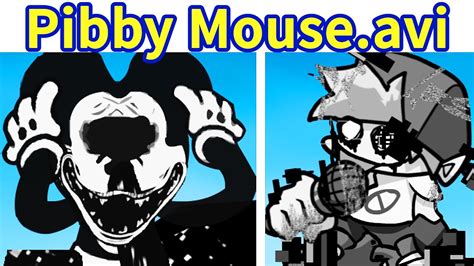 Friday Night Funkin VS Pibby Corrupted Mouse Avi Really Glitch Week