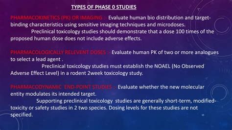 Phase 0 Clinical Trials Ppt