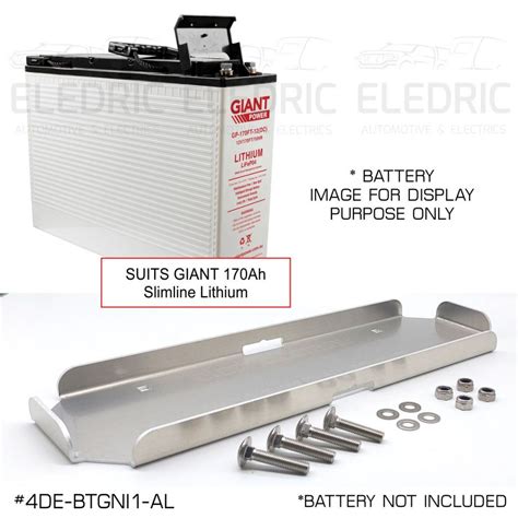 Dual Battery Tray Aluminium Base Suits 2x GIANT 170AH 12V Slimline