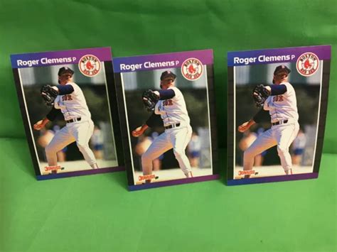 THREE ROGER CLEMENS Cartes 1989 Donruss Carte 280 Boston Red Sox