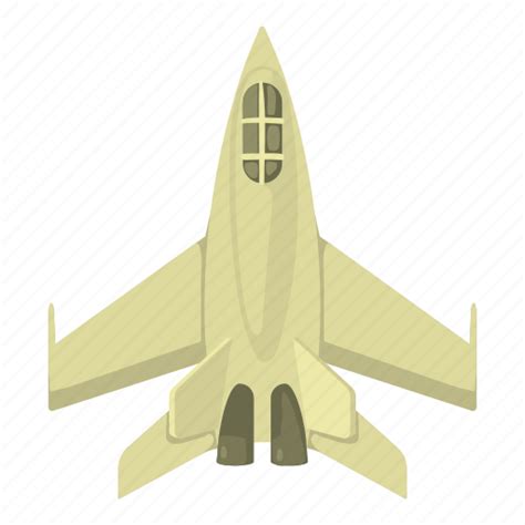 Cartoon Fighter Fly Jet Military Military Jet Plane Icon