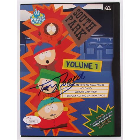 Trey Parker Signed South Park Vol 1 Dvd Jsa Loa Pristine Auction