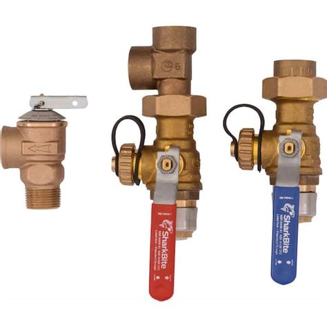 SharkBite 3/4 in. Tankless Water Heater Valves Installation Kit – BrickSeek