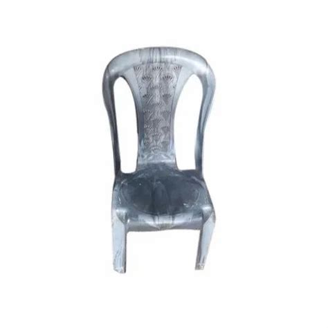 Without Hand Rest Without Arms Grey Armless Plastic Chair Warranty