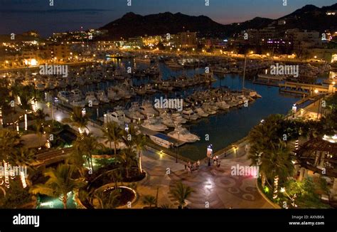 Cabo San Lucas Marina at Night Baja California Mexico Stock Photo - Alamy