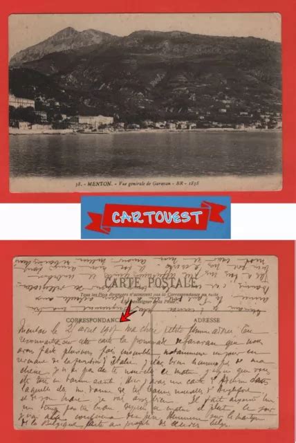 CPA MENTON 06 Vue Générale de GARAVAN 2 Avril 1917 EUR 0 99 PicClick FR