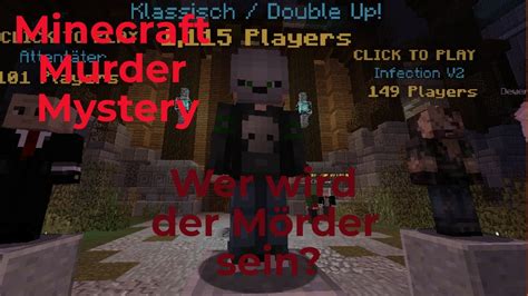 Minecraft Murder Mystery Wer Wird Der Mörder Sein Youtube