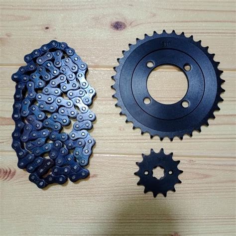 JH GENUINE PARTS CHAIN AND SPROCKET SET SUZUKI SMASH 14T 34 X 428 110L