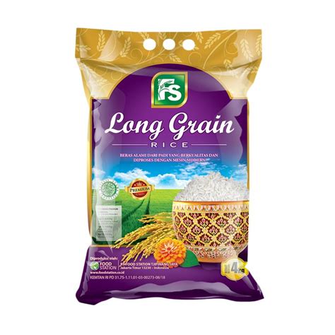 Jual FS Long Grain Beras 4 Kg Di Seller FOOD STATION TJIPINANG JAYA