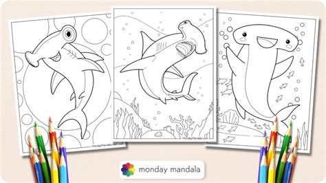 20 Hammerhead Shark Coloring Pages Free PDF Printables