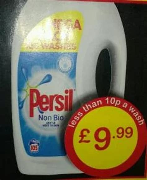 105 Wash Persil Non Bio Liquid £999 At Farmfoods