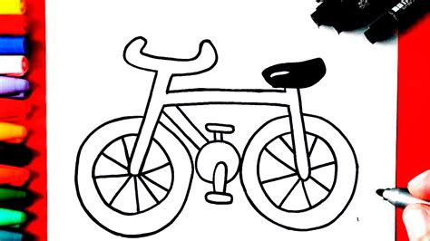 Como Dibujar Una Bicicleta FÁcil FÁcil Youtube
