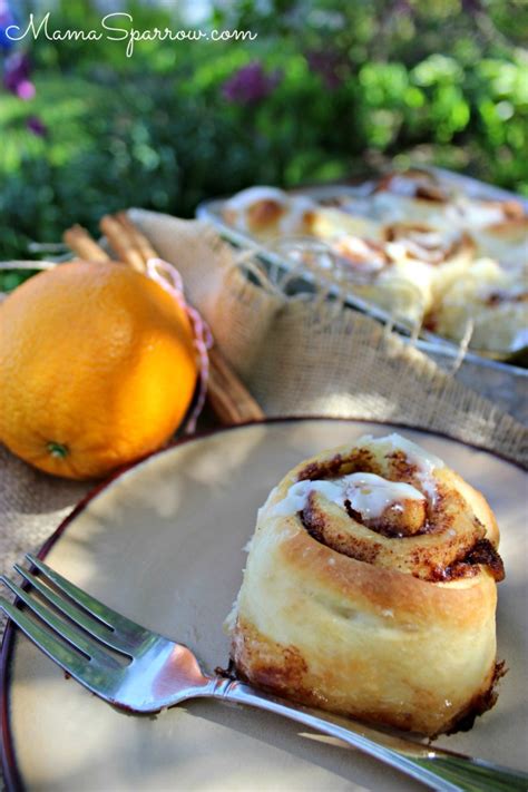 Orange Cinnamon Rolls Mama Sparrow