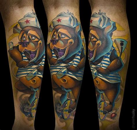 Amir Husky Russian Professional Of The New School Tattoo Direction