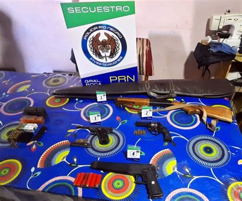 Escuela En Allanamientos Recabaron Pistolas Una Escopeta Un