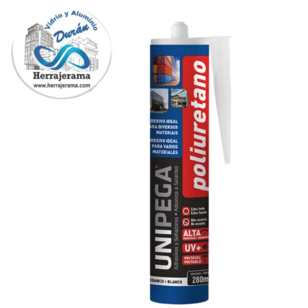 UNIPEGA SELLADOR POLIURETANO 280ML NEGRO Herrajerama