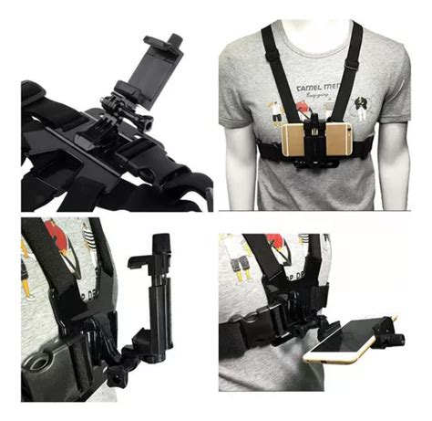 Suporte Peito P Celular Câmera Gopro Chest Cinta Peitoral