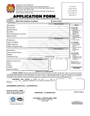 Ptcfor Application Form Printable Forms Free Online