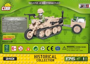 Manuale Cobi Set 2401 Small Army WWII Sd Kfz 2 Kettenkrad