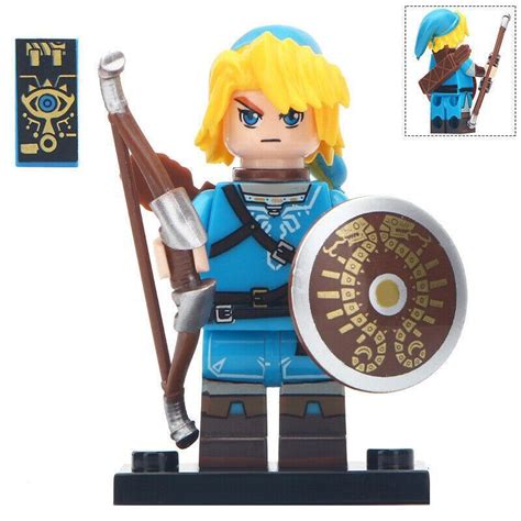 Link archer (Blue Tunic) The Legend of Zelda Lego Minifigures Includes weapons - Figures