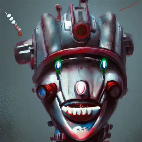 Concept Art Of Robot Clown By Jama Jurabaev Cinematic Stable