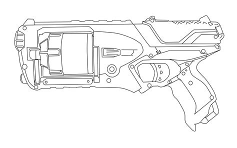 Nerf Gun Coloring Pages - Best Coloring Pages For Kids