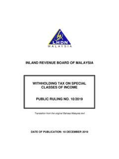 inland revenue board  malaysia withholding inland revenue board