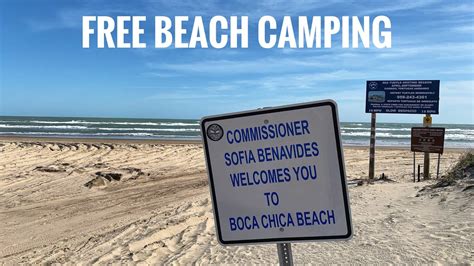 Free Beach Camping in Texas - YouTube