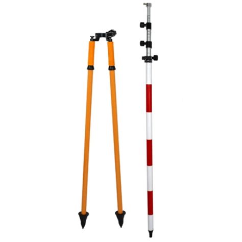 5 1m Prism Pole With Surveying Bipod