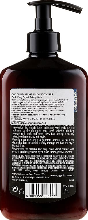 Arganicare Coconut Leave In Conditioner For Very Dry Dull Hair