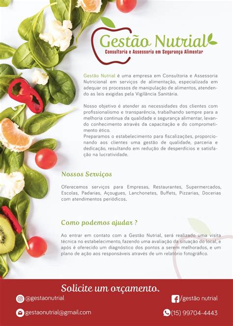 Folder Para Consultoria Alimentar Nutri O Nutricionista Panfleto