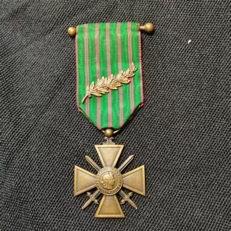 H Ji Belle M Daille Militaire Croix De Guerre Avec Palme