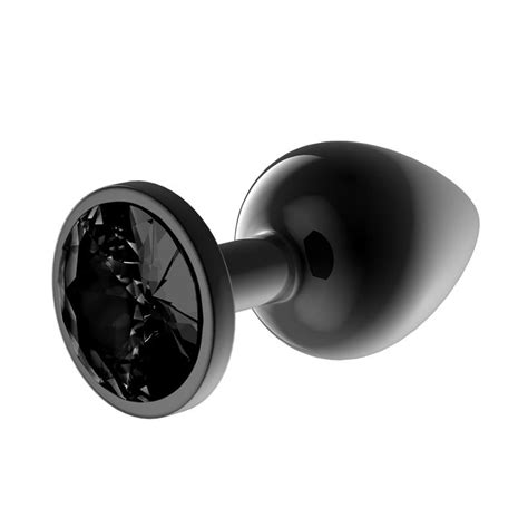 AFTERDARK BLACKGEM PLUG ANAL METÁLICO CON JOYA TALLA S NEGRO Secret Heart