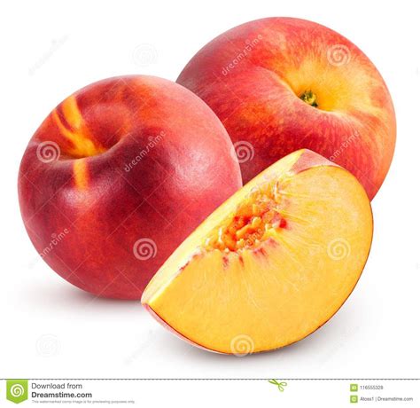 Peach Fruits Isolated Stock Photo Image Of Vitamins 116555328