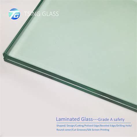 6 38mm 8 52mm Pvb Sgp Ultra Clear Colored Tempered Laminated Glass For Bathroom Railing Fence