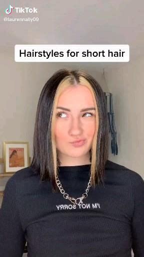 Pin by 𝐦𝐚𝐱𝐢𝐧𝐞 on tik tok Video Hair styles Hairdos for short