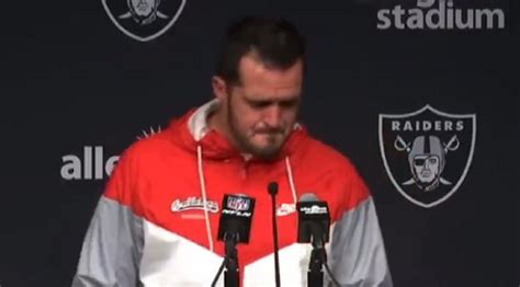 Raiders Derek Carr Cries During Emotional Press Conference After