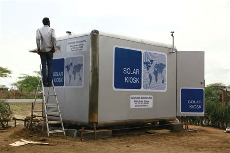 World’s First Solar Kiosk Now Open For Business in Ethiopia Solar Kiosk ...