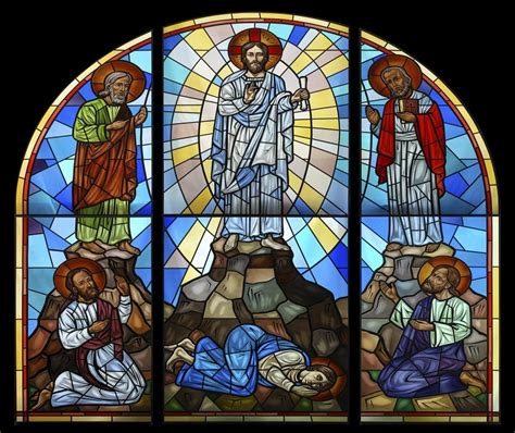 Transfiguration Of The Lord Jesus Christ 2 Stained Glass Transfiguration Crossroads