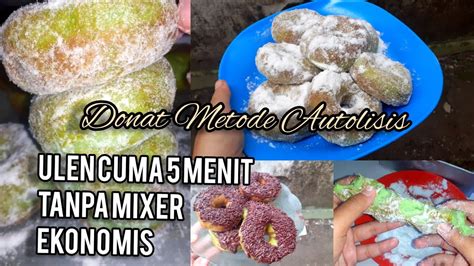 Donat Pandan Hijau Tanpa Mixer Metode Autolisis Empuk Menul