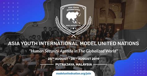 Asia Youth International Model United Nations 2019 In Malaysia Youth